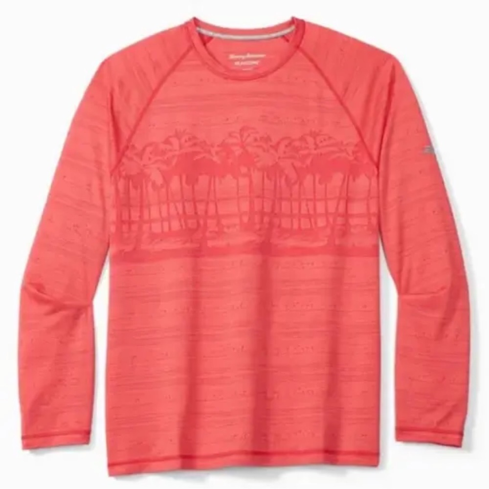 NWT Tommy BAHAMA Palm Boulevard IslandZone® Long-Sleeve Crew - Picture 6 of 8
